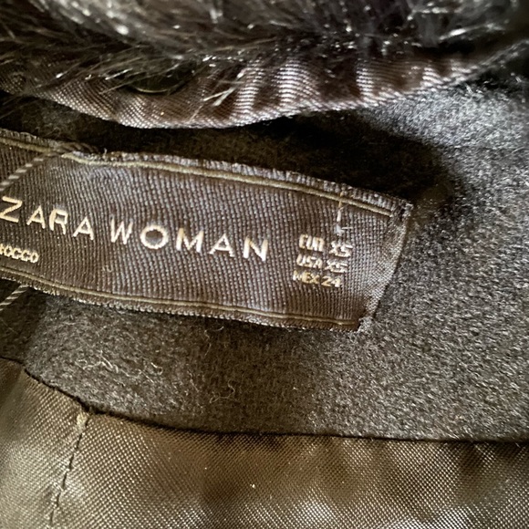 Zara wool black coat - Picture 4 of 4